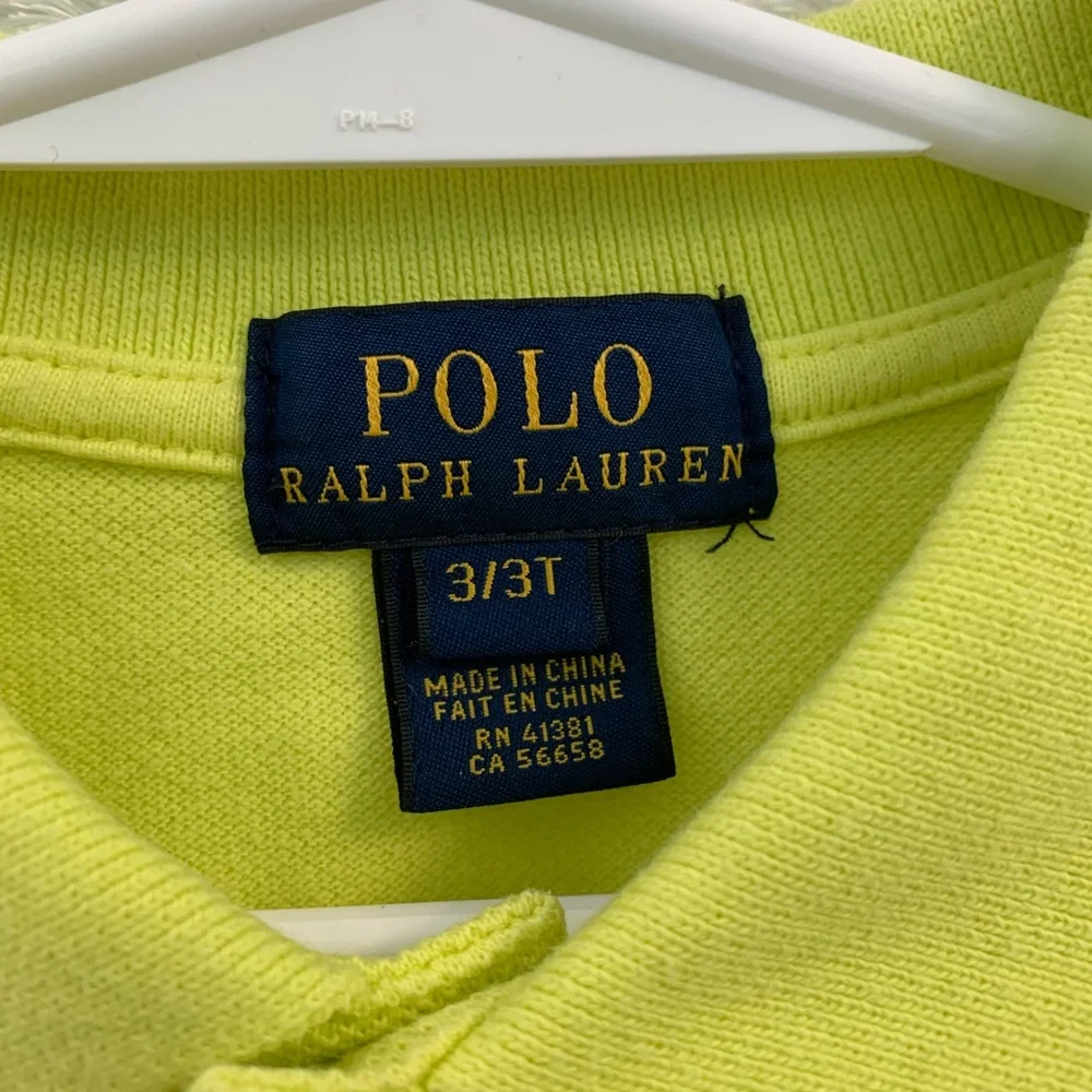 Boys Ralph Lauren Polo-EUC Bright Yellow - Picture 2 of 2